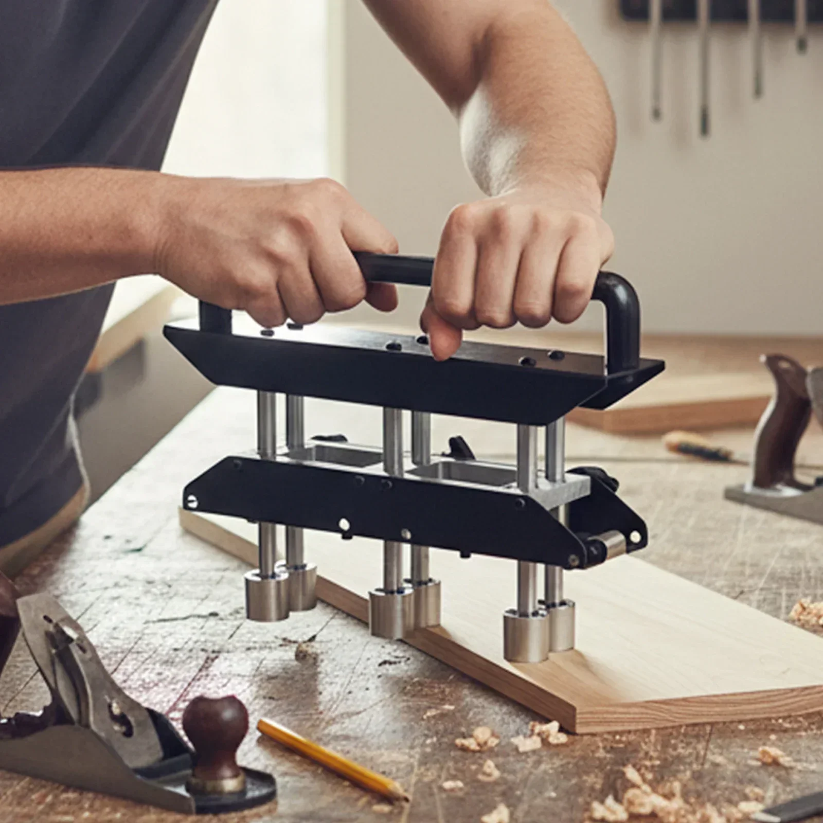 Hand Tools And Workshop Equipment - เครื่องดัดโลหะ 3 สถานี เครื่องรีดขอบโลหะสำหรับวัสดุมุงหลังคา เครื่องรีดขอบโลหะ อุปกรณ์โรงงาน