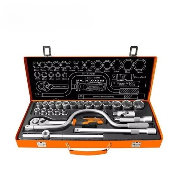 Socket Wrench - ชุดเครื่องมือประแจบล็อก 1/2 นิ้ว 24 ชิ้น รุ่น