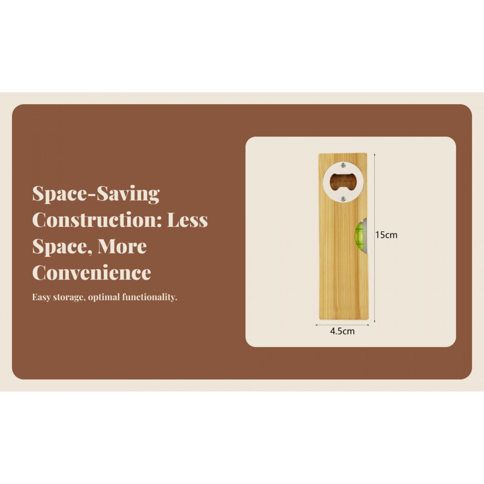 Spirit Level - ที่เปิดขวด 5 ชิ้น พร้อมระดับน้ำ ไม้บรรทัดวัดระดับ สำหรับงานวัดในบาร์