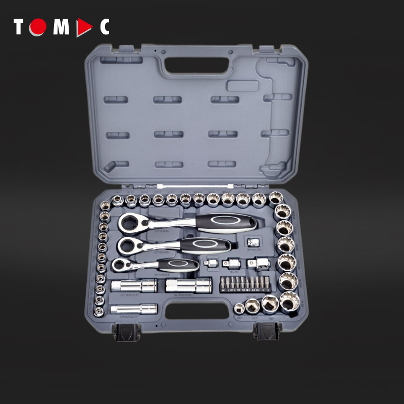 Socket Wrench - ชุดเครื่องมือซ็อกเก็ต TOMAC 52 ชิ้น โครเมียมวาเนเดียม ชุดประแจซ็อกเก็ต
