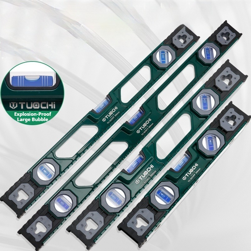 Spirit Level - ระดับน้ำแม่เหล็กแบบสามฟอง สำหรับใช้ในครัวเรือน แนวนอน แนวตั้ง 45 องศา