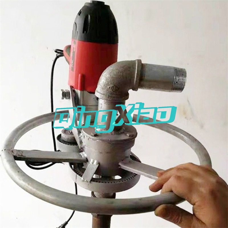 Drill Press - เครื่องเจาะบ่อน้ำแบบพกพา ใช้ในครัวเรือน ขนาดเล็ก 220V อุปกรณ์เจาะดิน เครื่องเจาะบ่อน้ำ