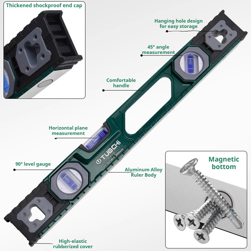 ระดับน้ำแม่เหล็กแบบสามฟอง สำหร - Spirit Level บทวิจารณ์และราคา
